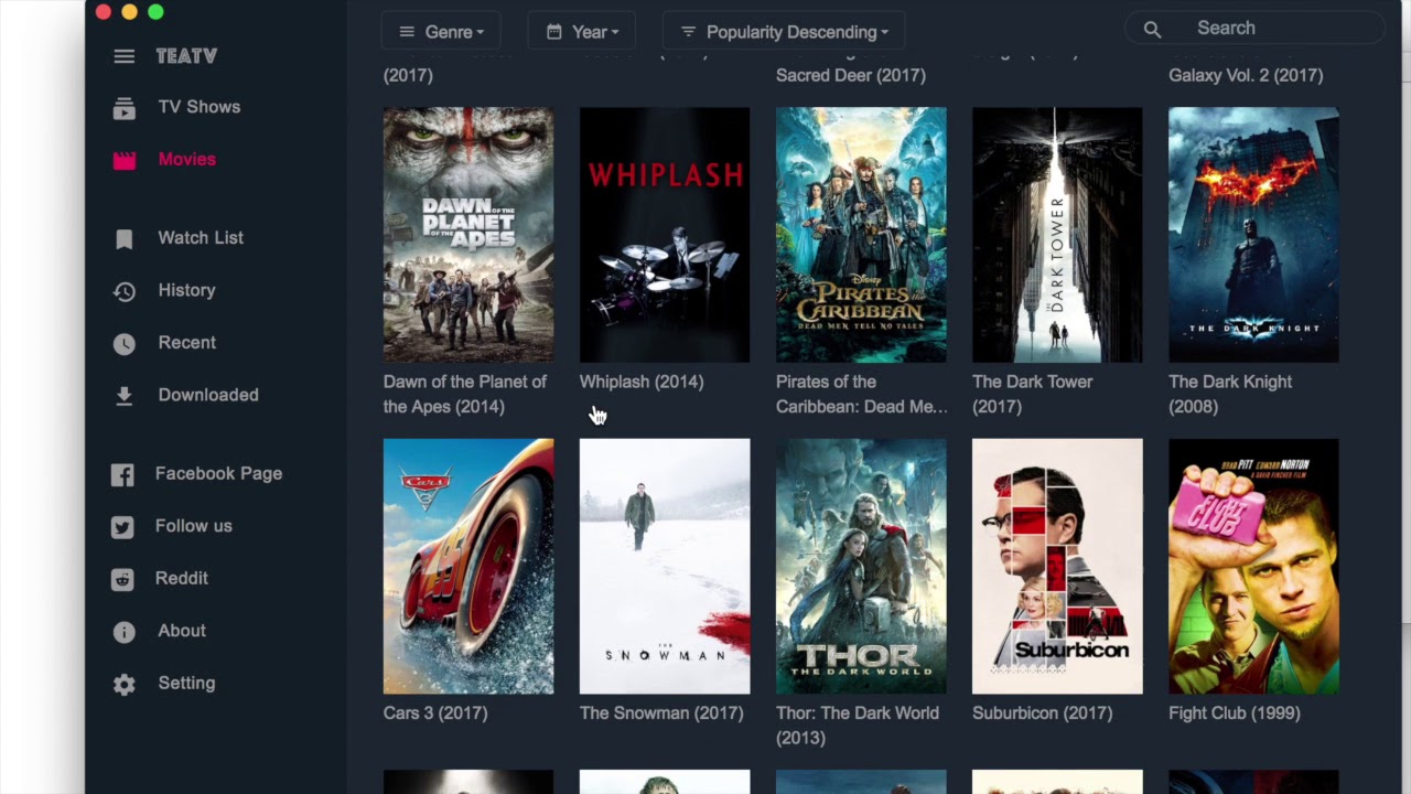 free movie apps for mac